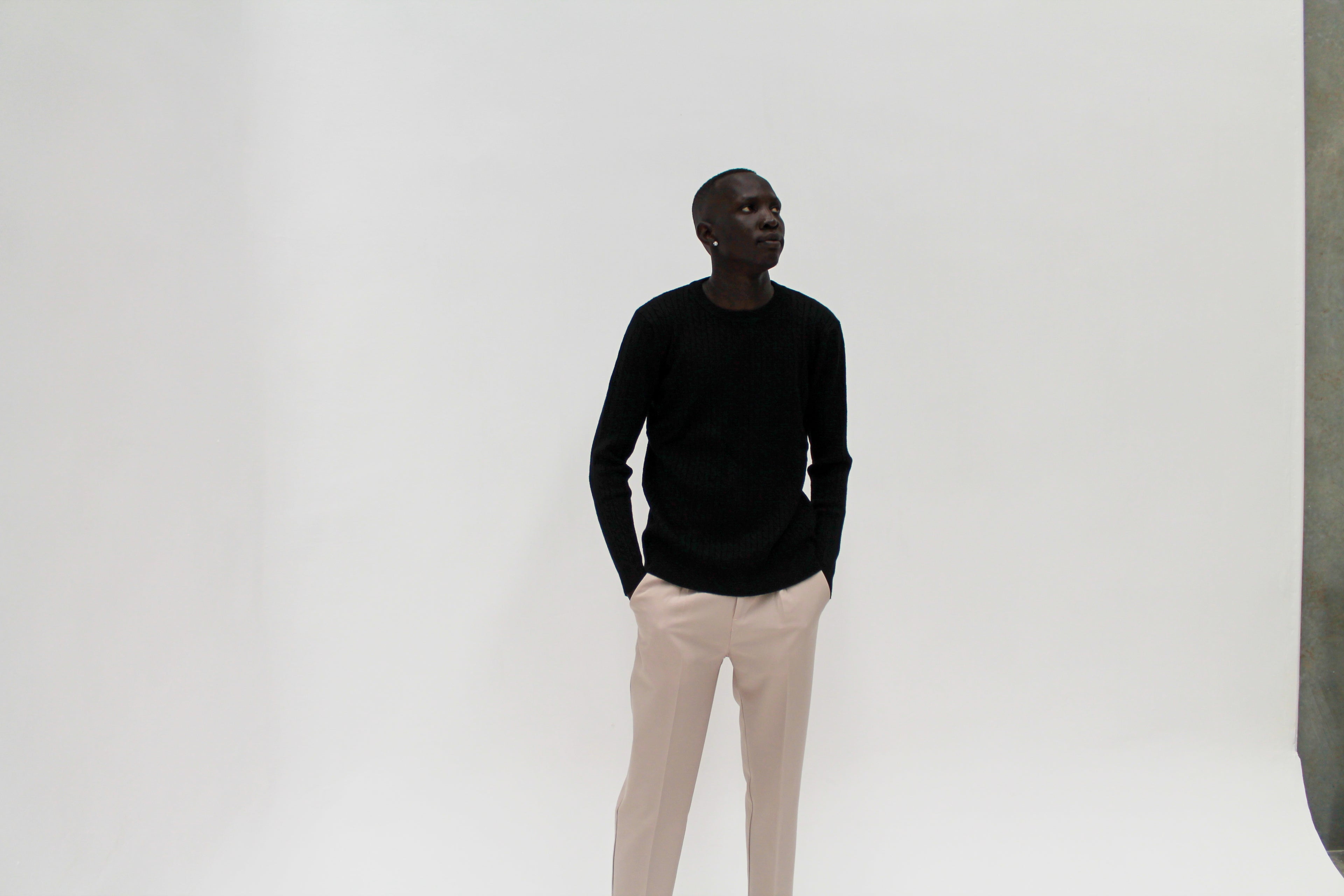 Cable Noir Sweater | Black