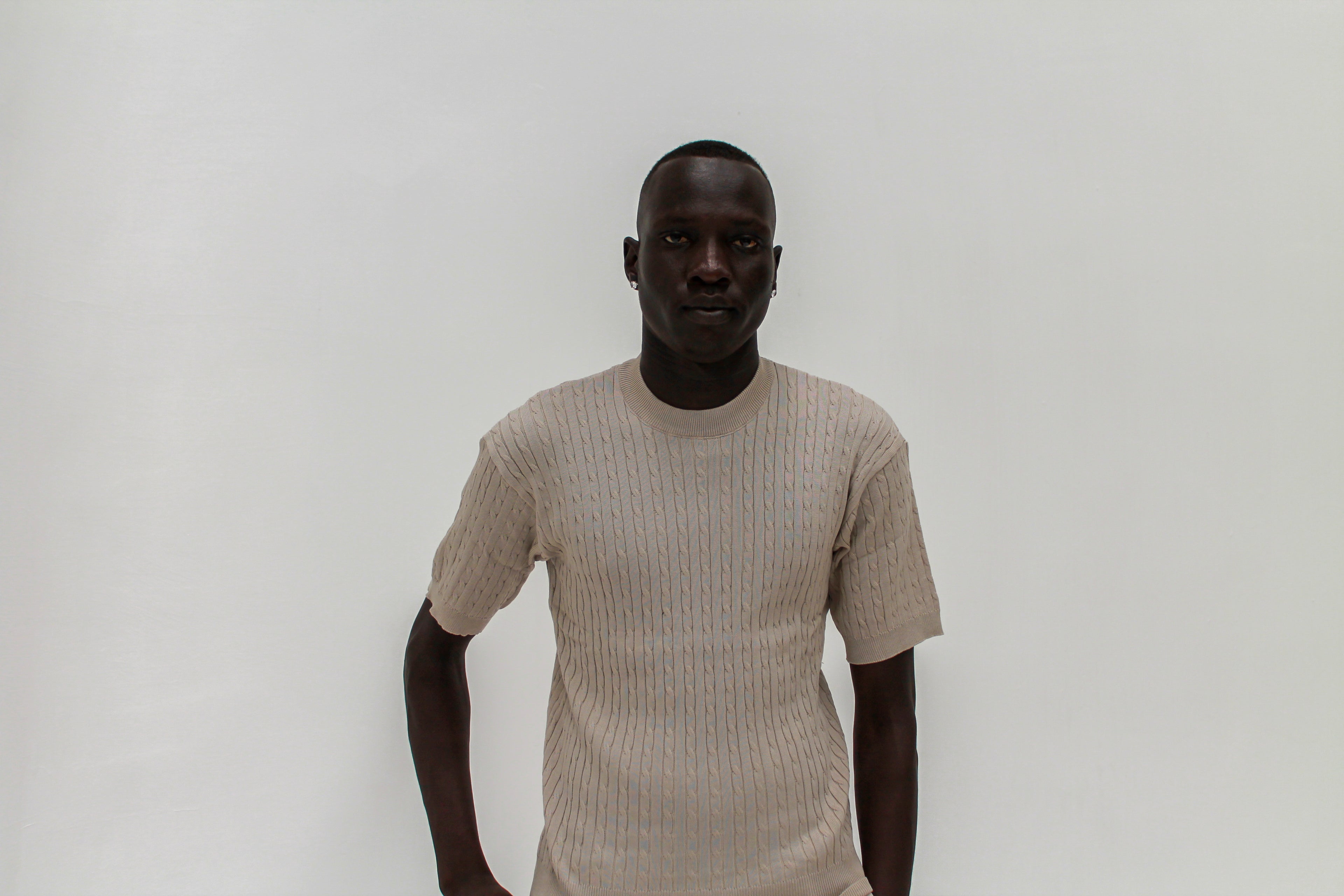 Corde Knit Tee | Cream