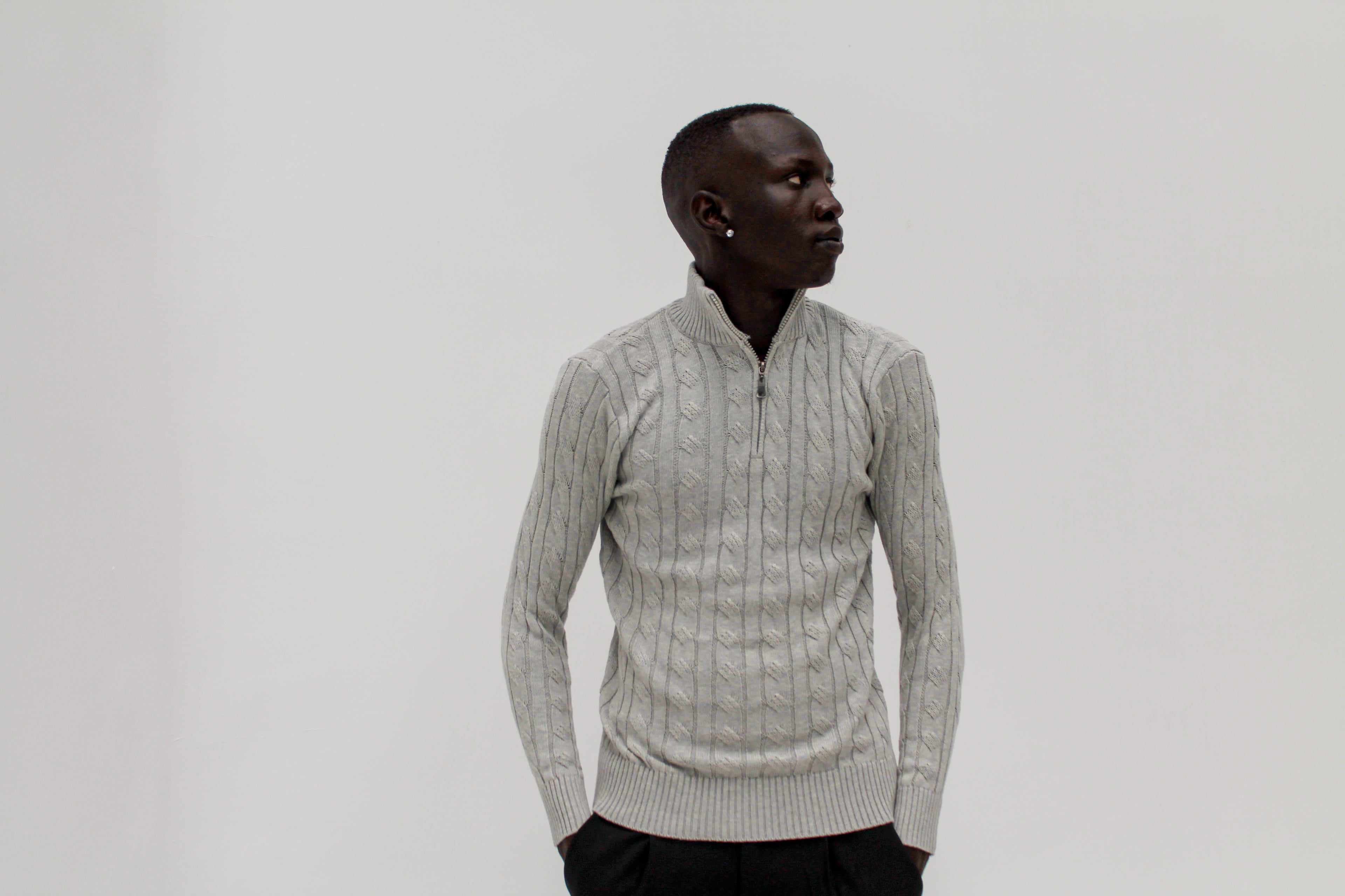 Riviera Quarter Zip | Grey