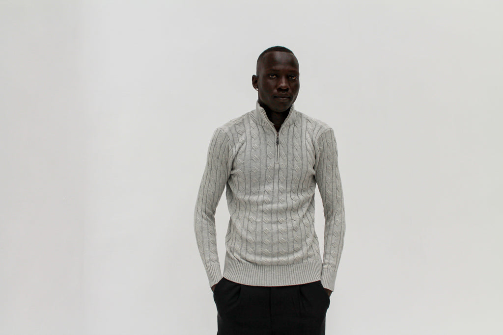 Riviera Quarter Zip | Grey