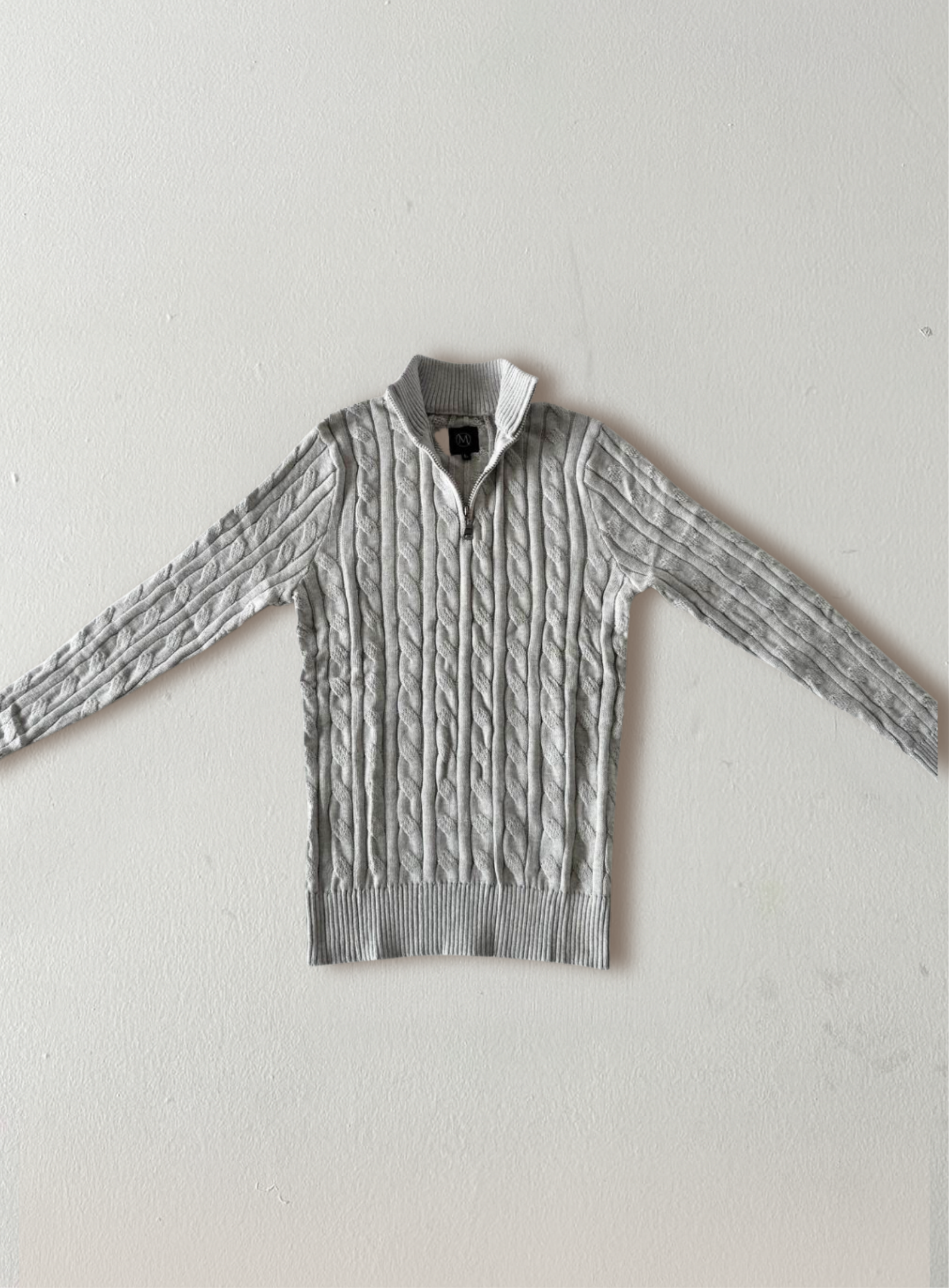 Q-zip: Men's Casual Pullover | Marle Grey