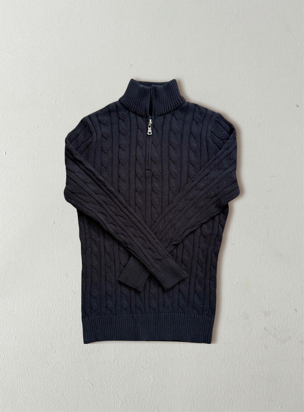 Q-zip: Men's Casual Pullover | Black