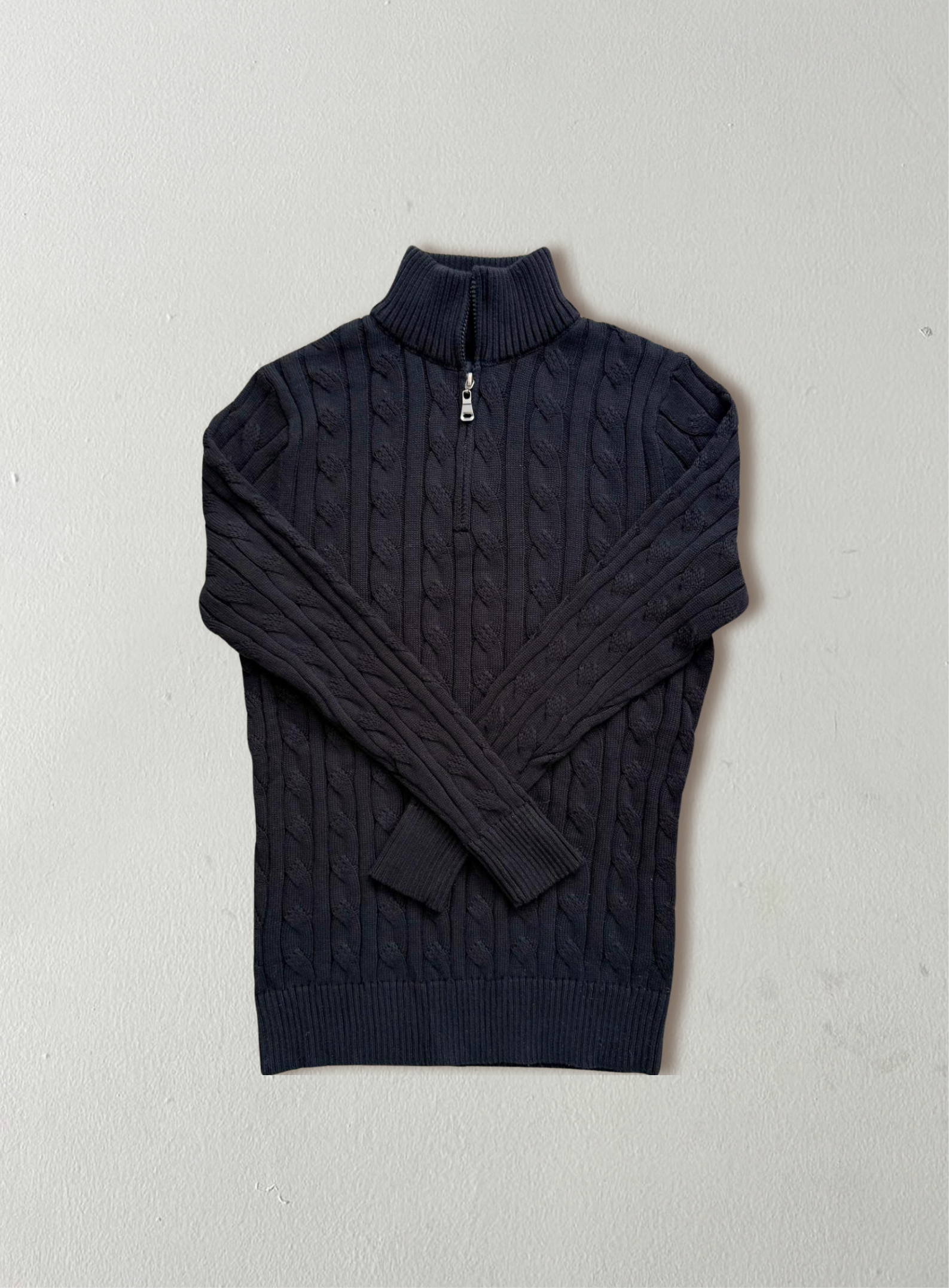 Q-zip: Men's Casual Pullover | Black